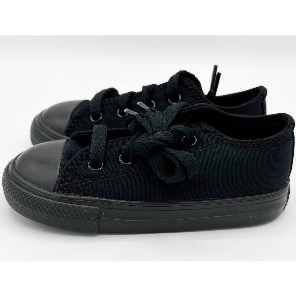 Converse Chuck Taylor All Star Lo Sneaker Baby / Toddler Black Size 7 New